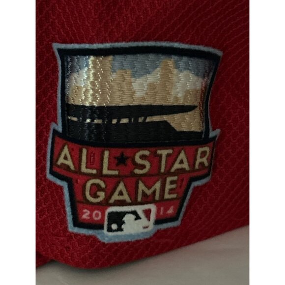 New Era New York Yankees 2014 All Star Game Red 59Fifty Official On Field Cap - Picture 3 of 8